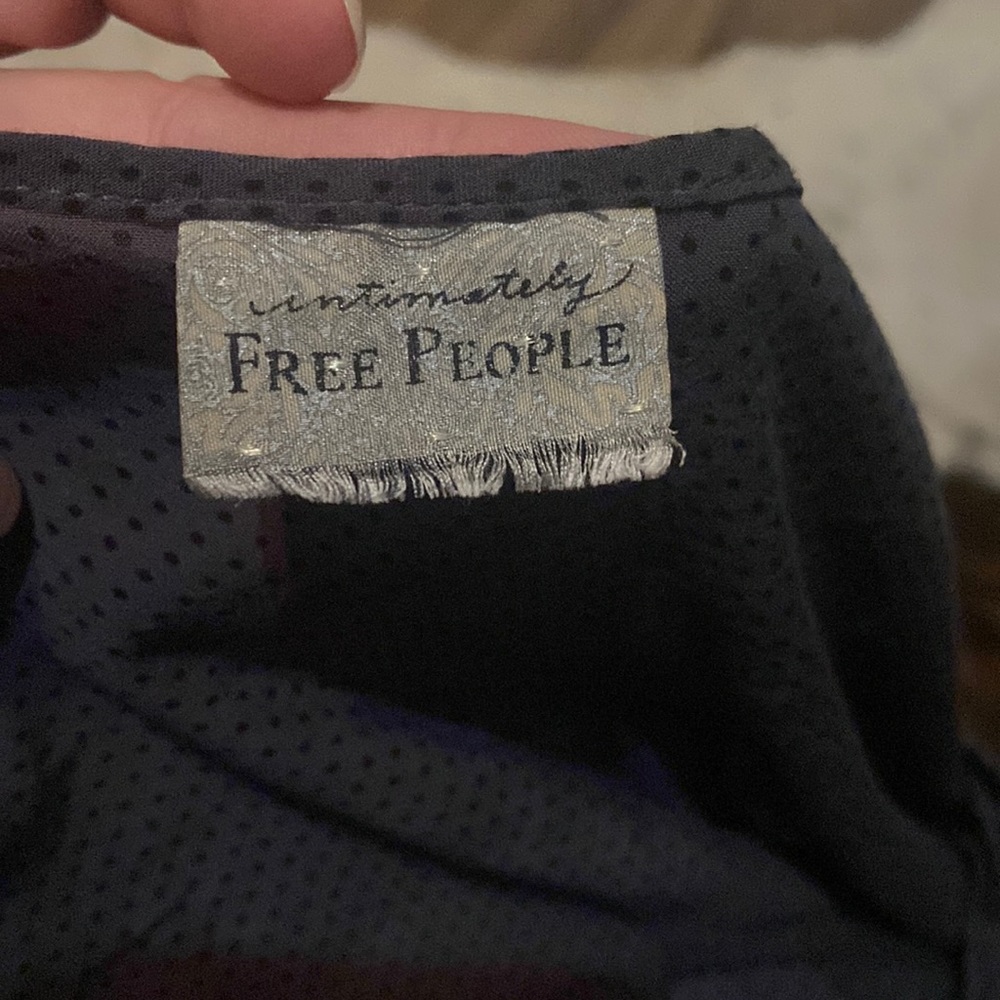 Free people grey and cream tunic